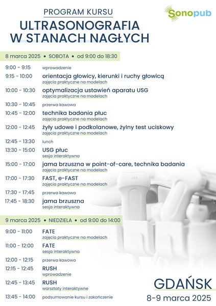 SZKOLENIE ULTRASONOGRAFIA W STANACH NAGŁYCH